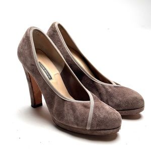 Daniele Ancarani Heels Pumps Suede Leather shoes S 7 /37.5